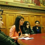 Liz meets students from DMU in Parliament