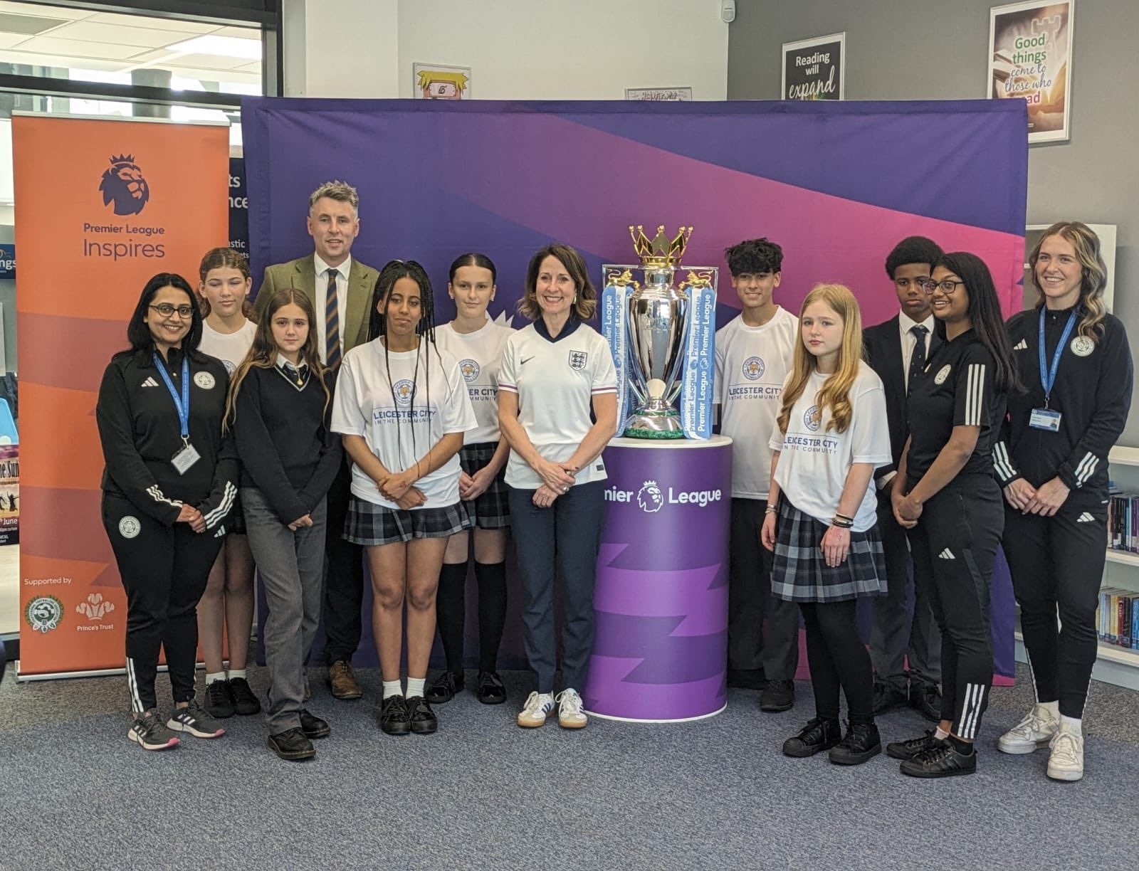 Liz visits Castle Mead Academy with Leicester City in the Community ...