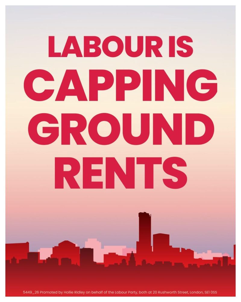 text: Labour is capping ground rents
